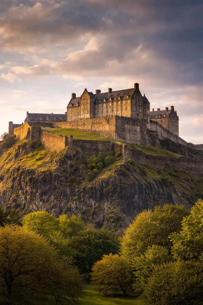 Edinburgh Castle associated with Mary, Queen of Scots and Scottish royal authority